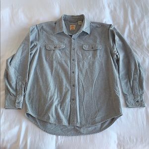 Timberland long sleeve button up 100% cotton